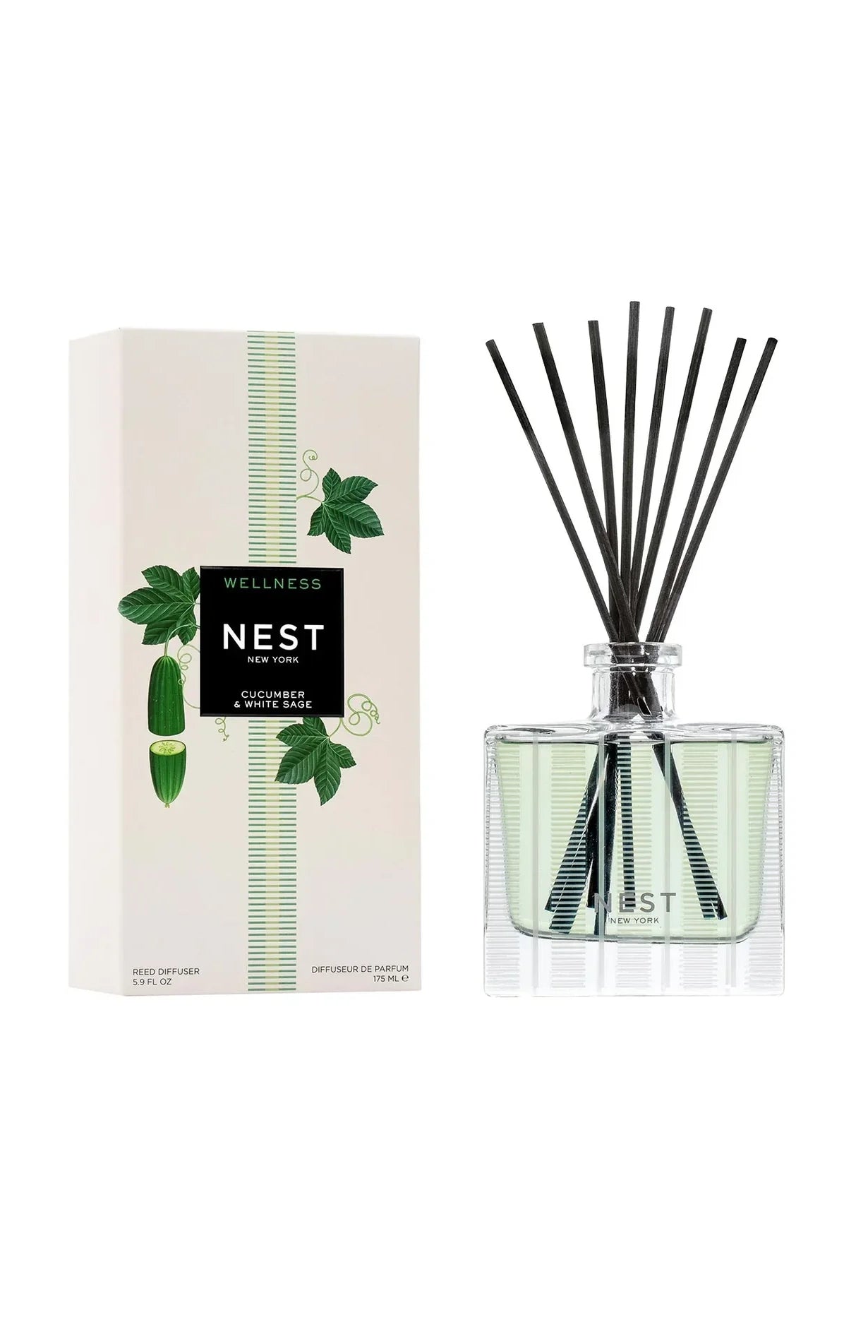 Reed Diffuser 5.9oz Cucumber & White Sage
