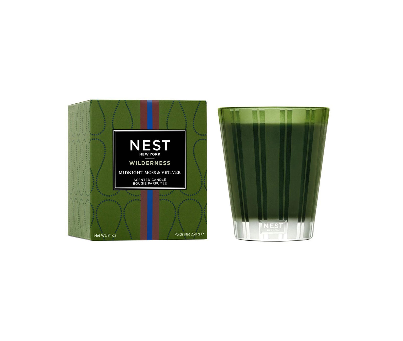 Classic Candle 8.1oz Midnight Moss & Vetiver