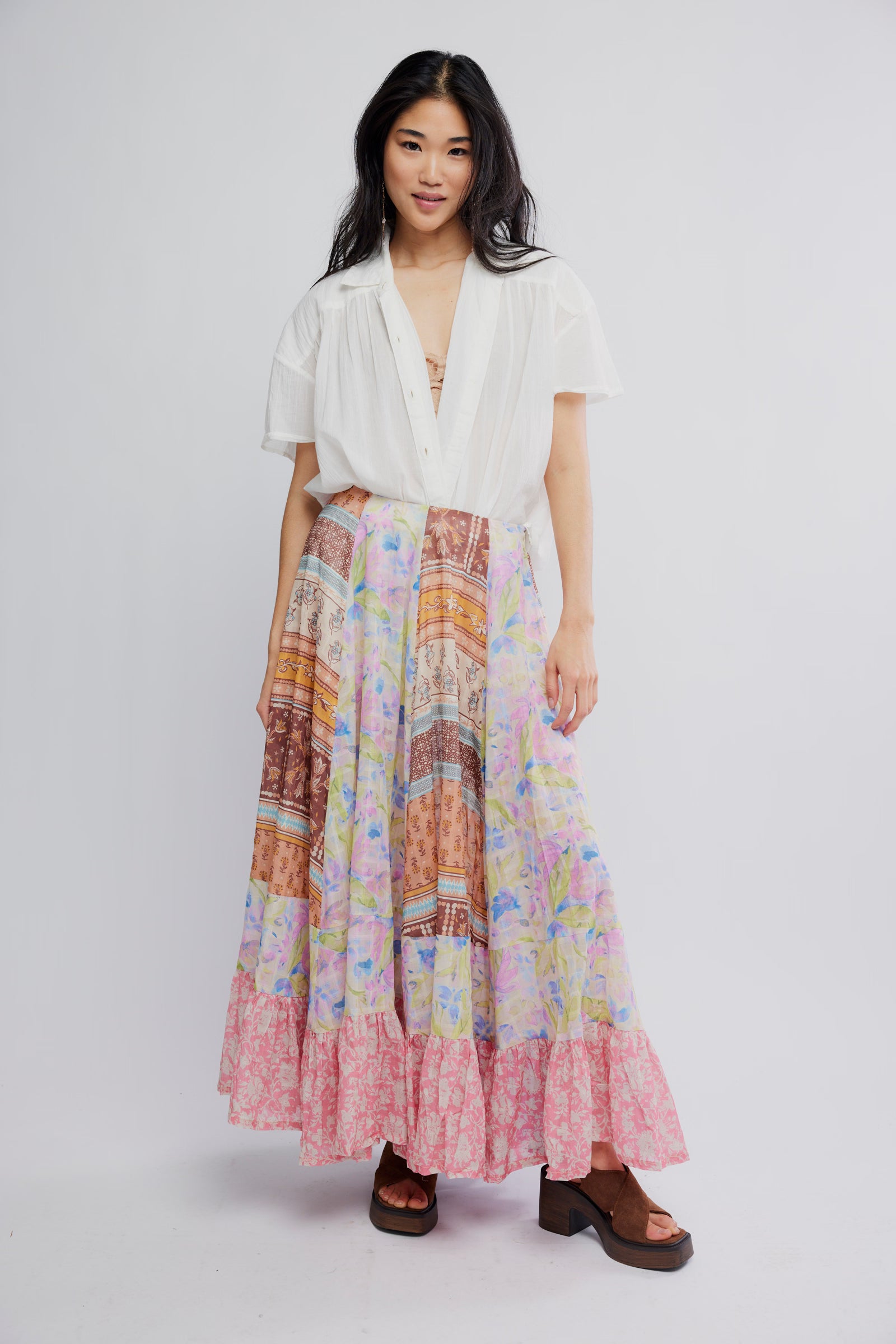 Santa Eulalia Printed Maxi Skirt