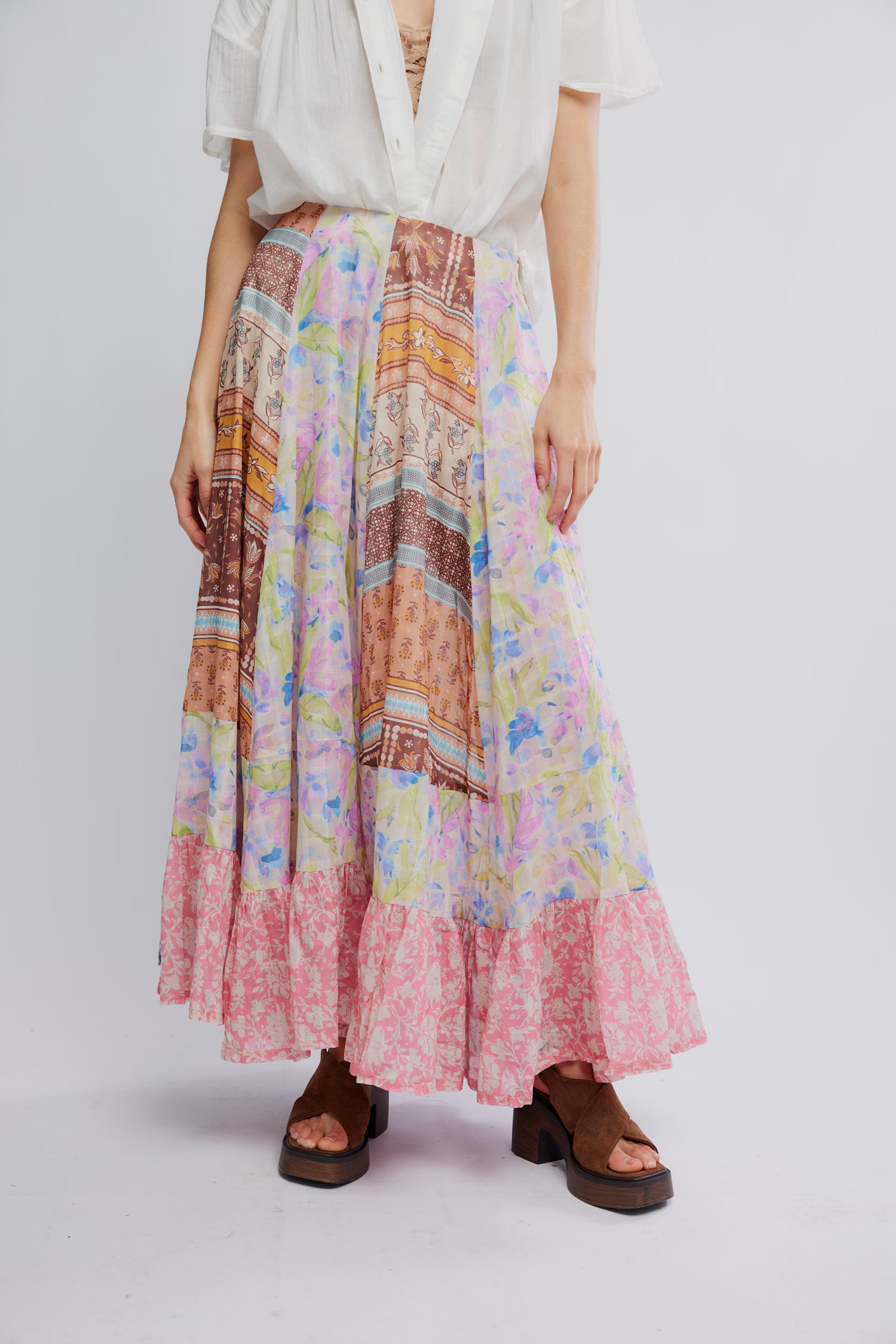 Santa Eulalia Printed Maxi Skirt