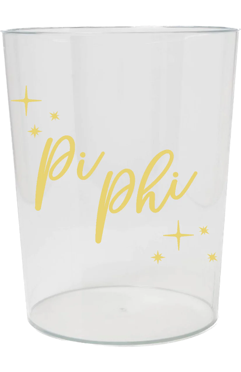 Pi Beta Phi Clear Wastebasket