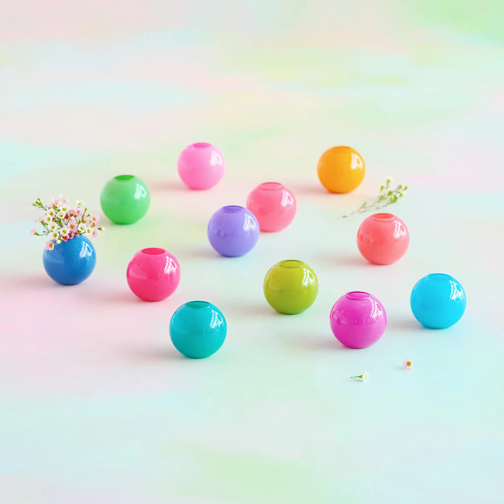 SMALL SUGAR PLUM BALL VASE (3")