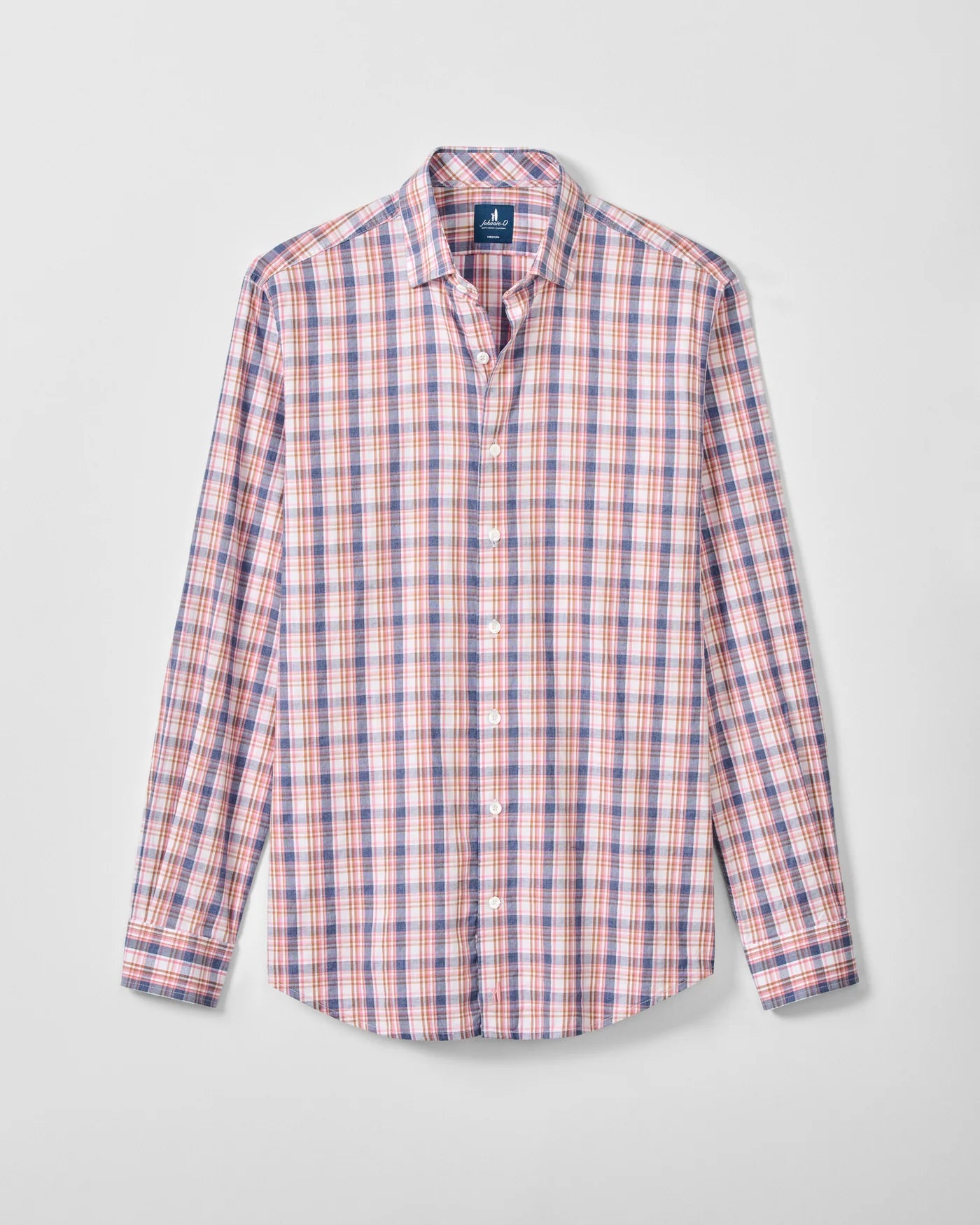 Slub Cotton Button Down Shirt - Jordi Plaid