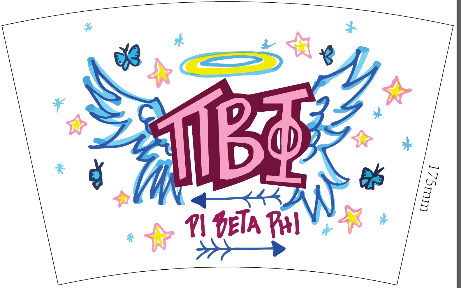 Pi Beta Phi Sorority Marker Stadium Cup