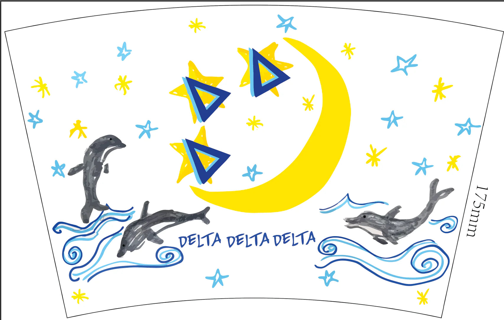 Tri Delta Sorority Marker Stadium Cup
