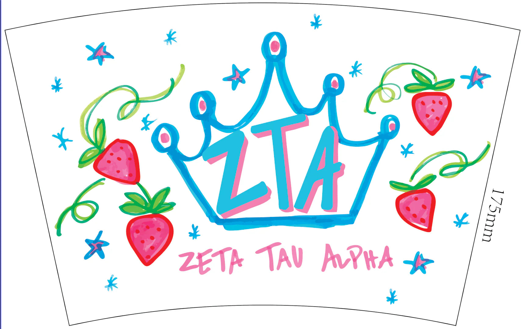 Zeta Tau Alpha Sorority Marker Stadium Cup