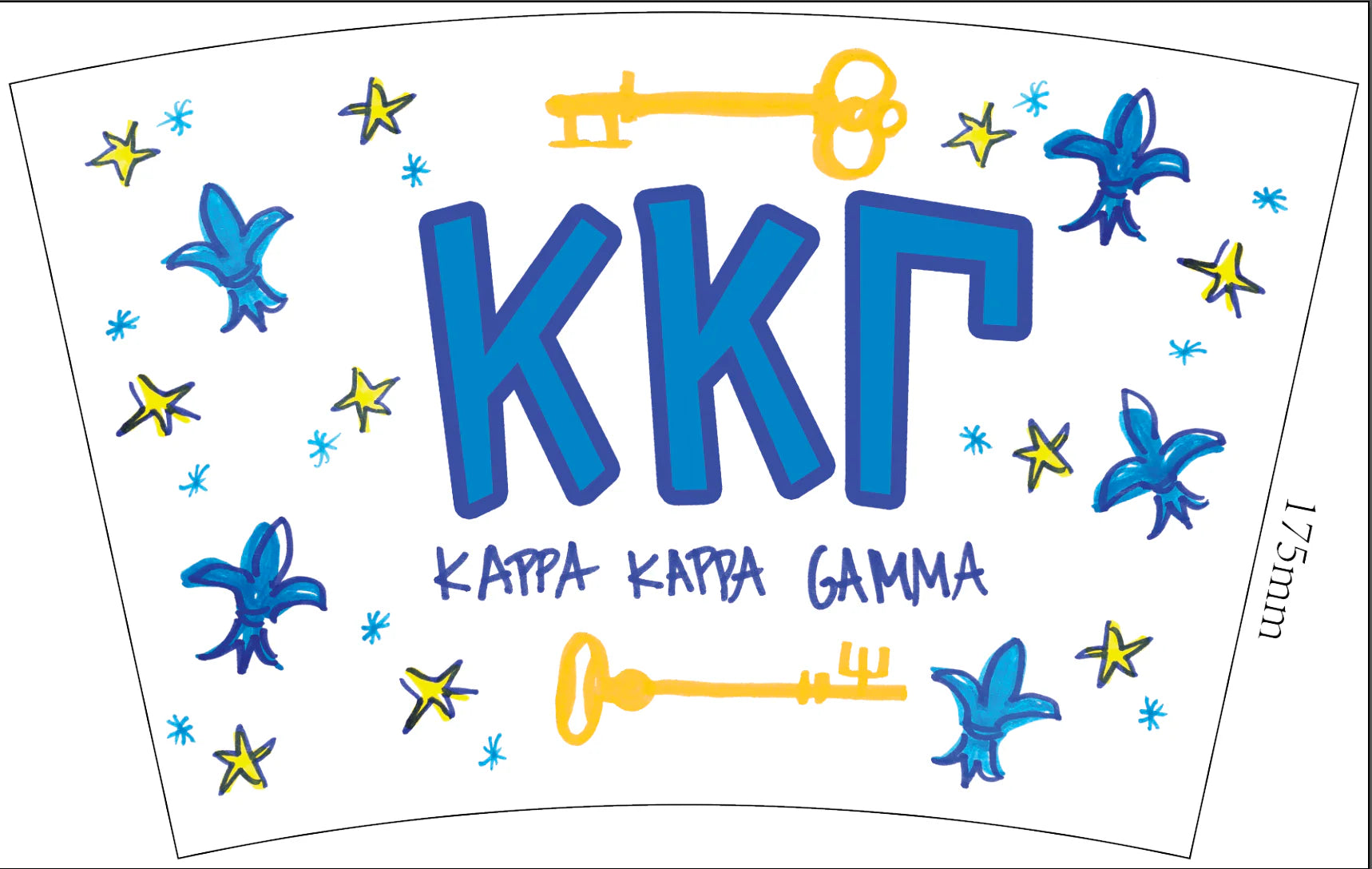 Kappa Kappa Gamma Sorority Marker Stadium Cup