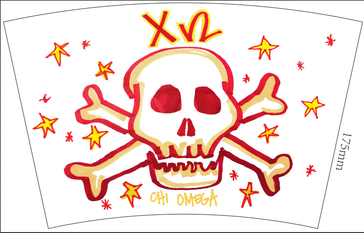 Chi Omega Sorority Marker Stadium Cup