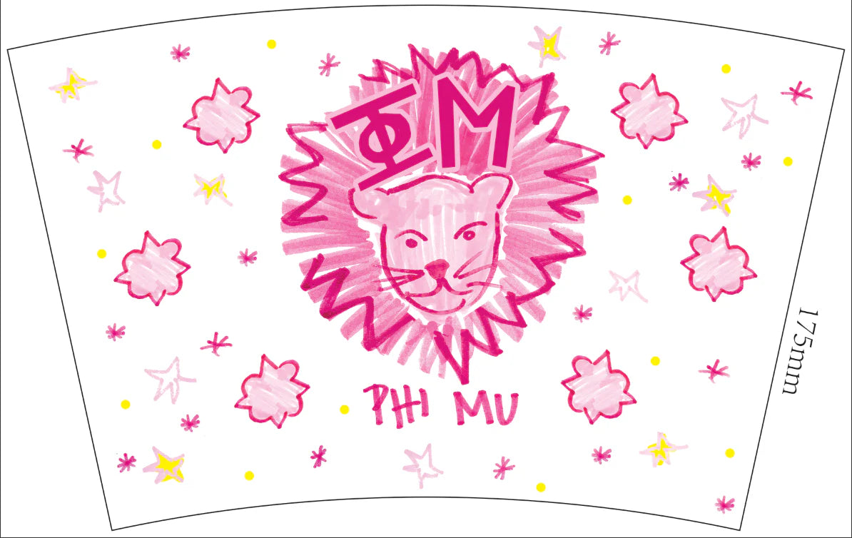 Phi Mu Sorority Marker Stadium Cup