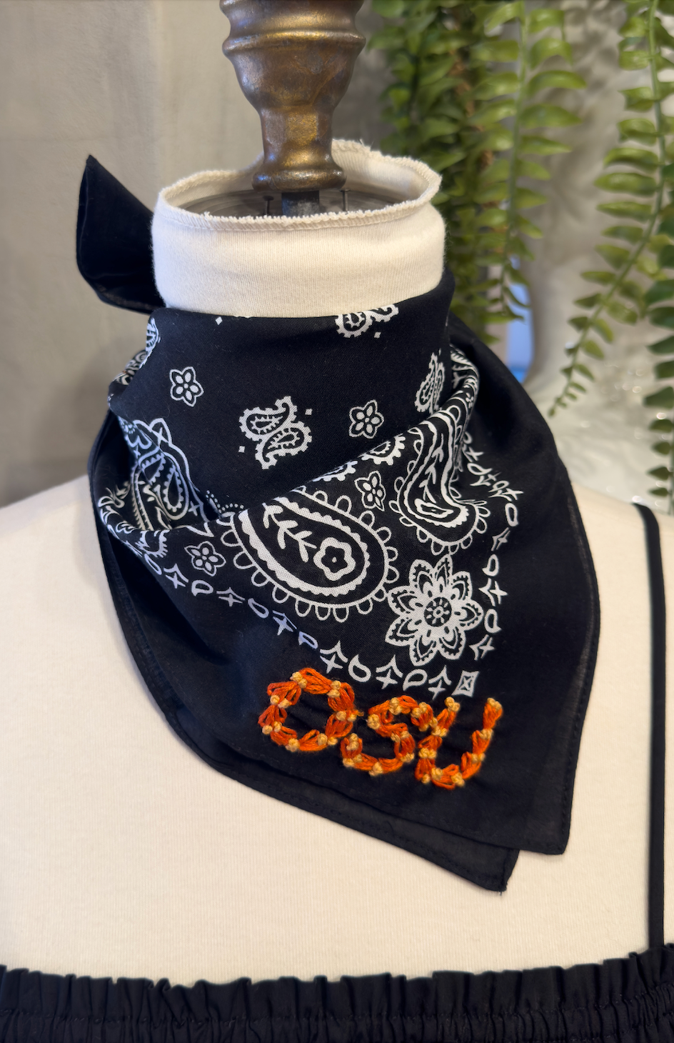 OSU Monogram Bandana Black