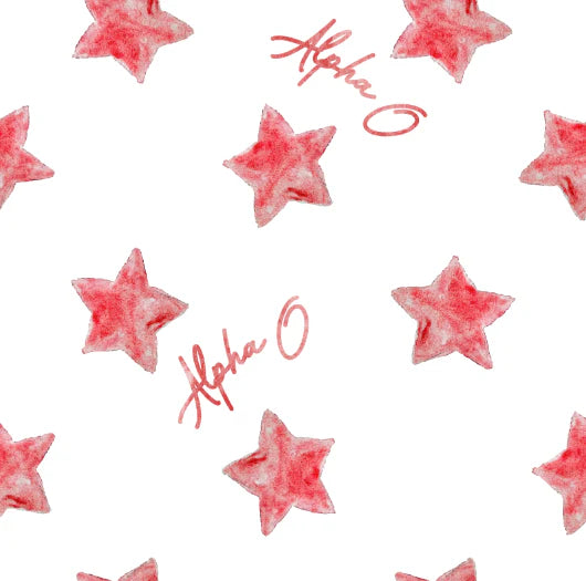 Cotton Scalloped Pillowcase - Alpha Omicron Pi