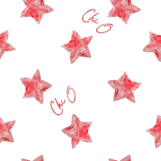 Cotton Scalloped Pillowcase - Chi Omega