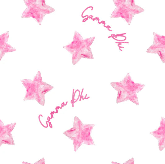 Cotton Scalloped Pillowcase - Gamma Phi Beta