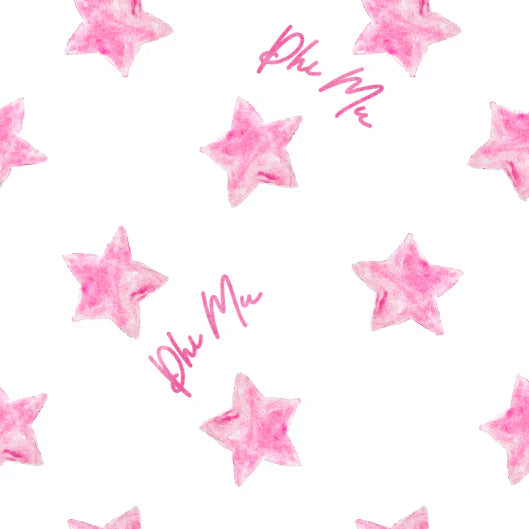 Cotton Scalloped Pillowcase - Phi Mu