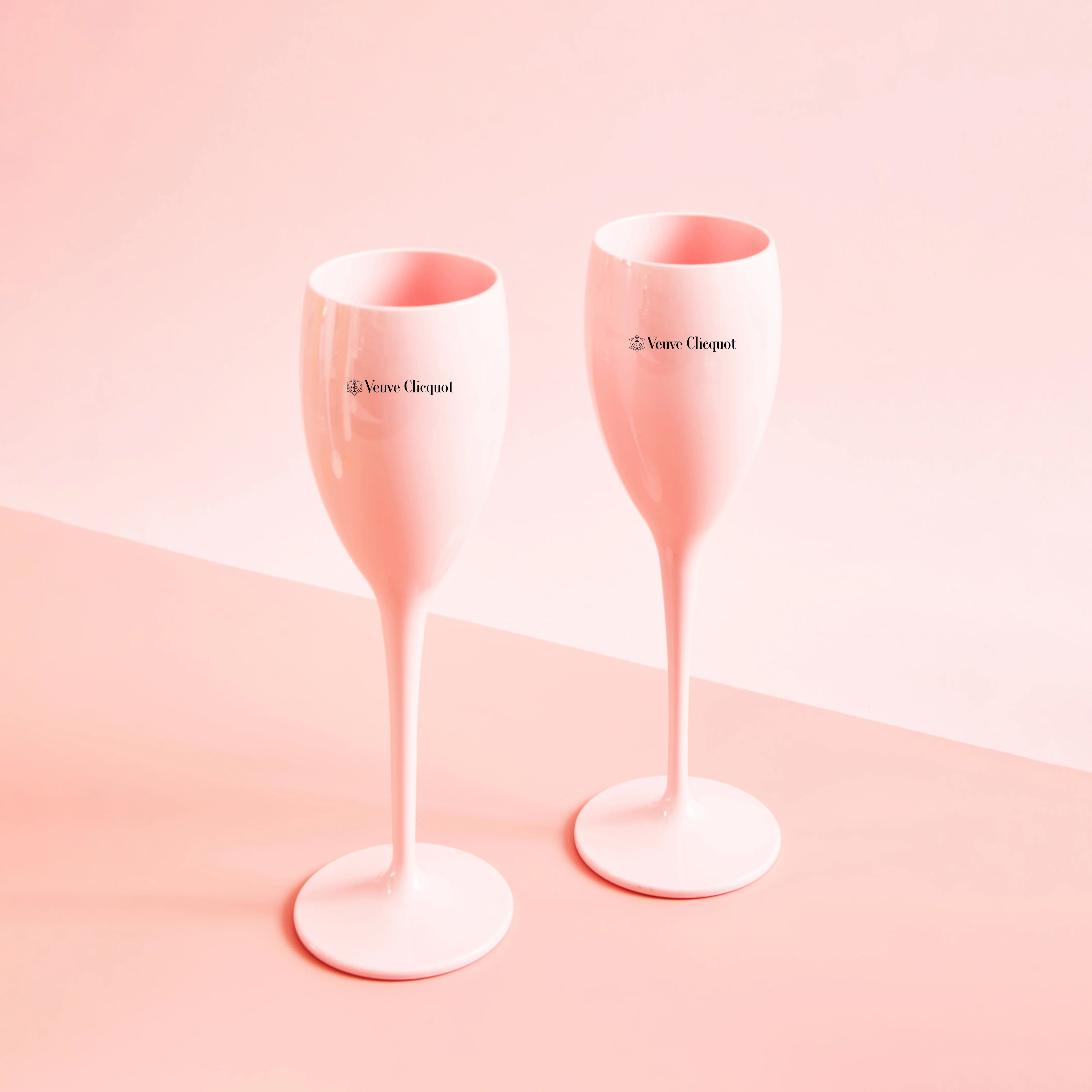 Plastic Champagne Flute Pink