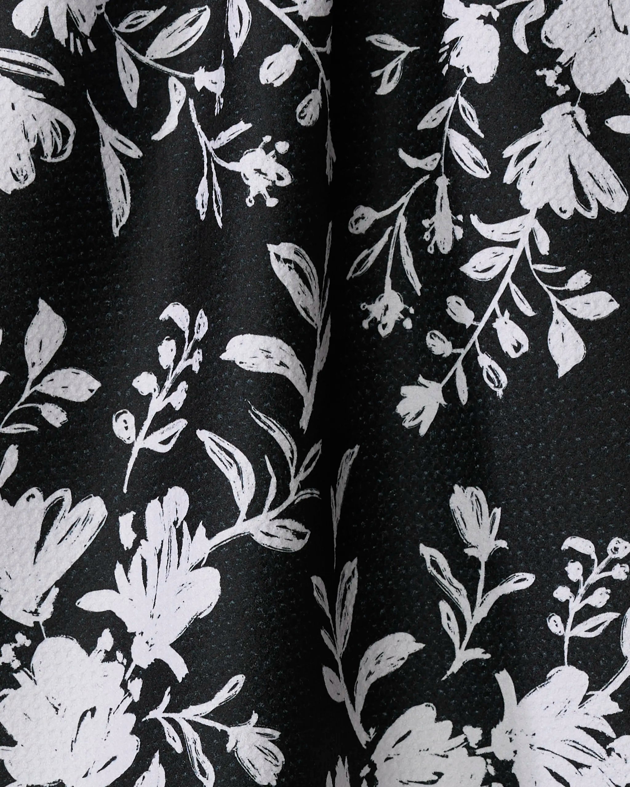 Botanical Silhouettes Charcoal Tea Towel