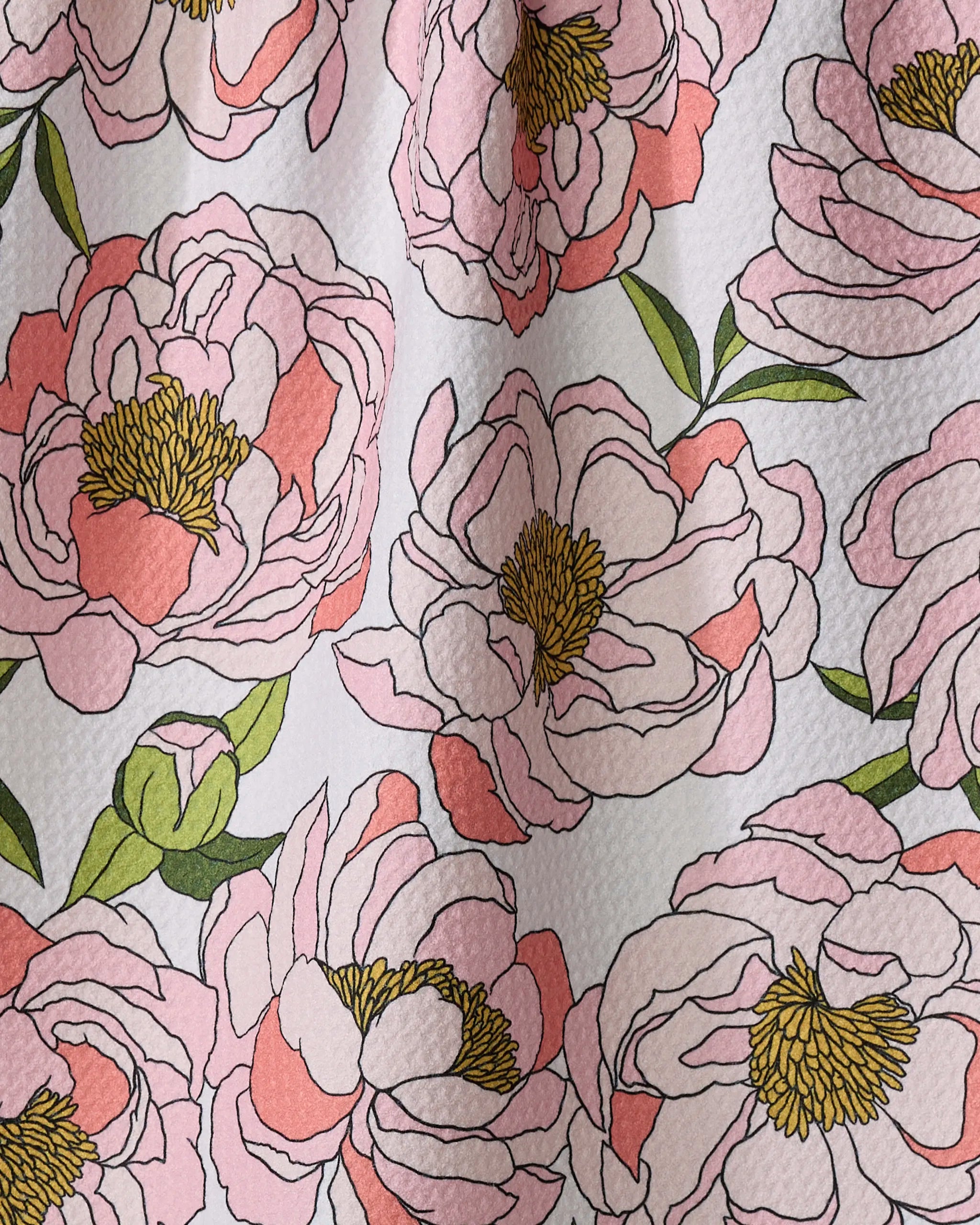 Peony Paradise Tea Towel