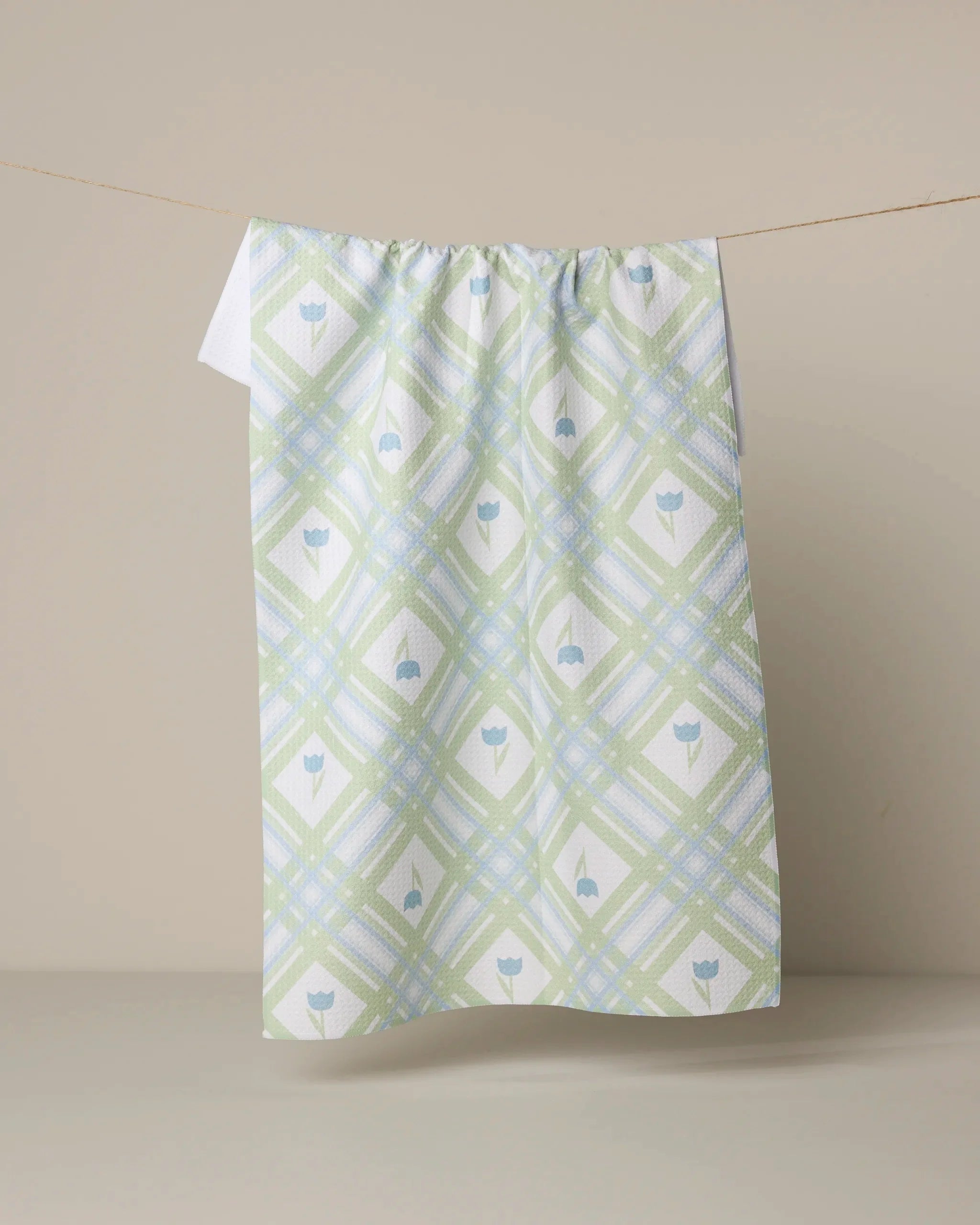 Tulip Lattice Tea Towel