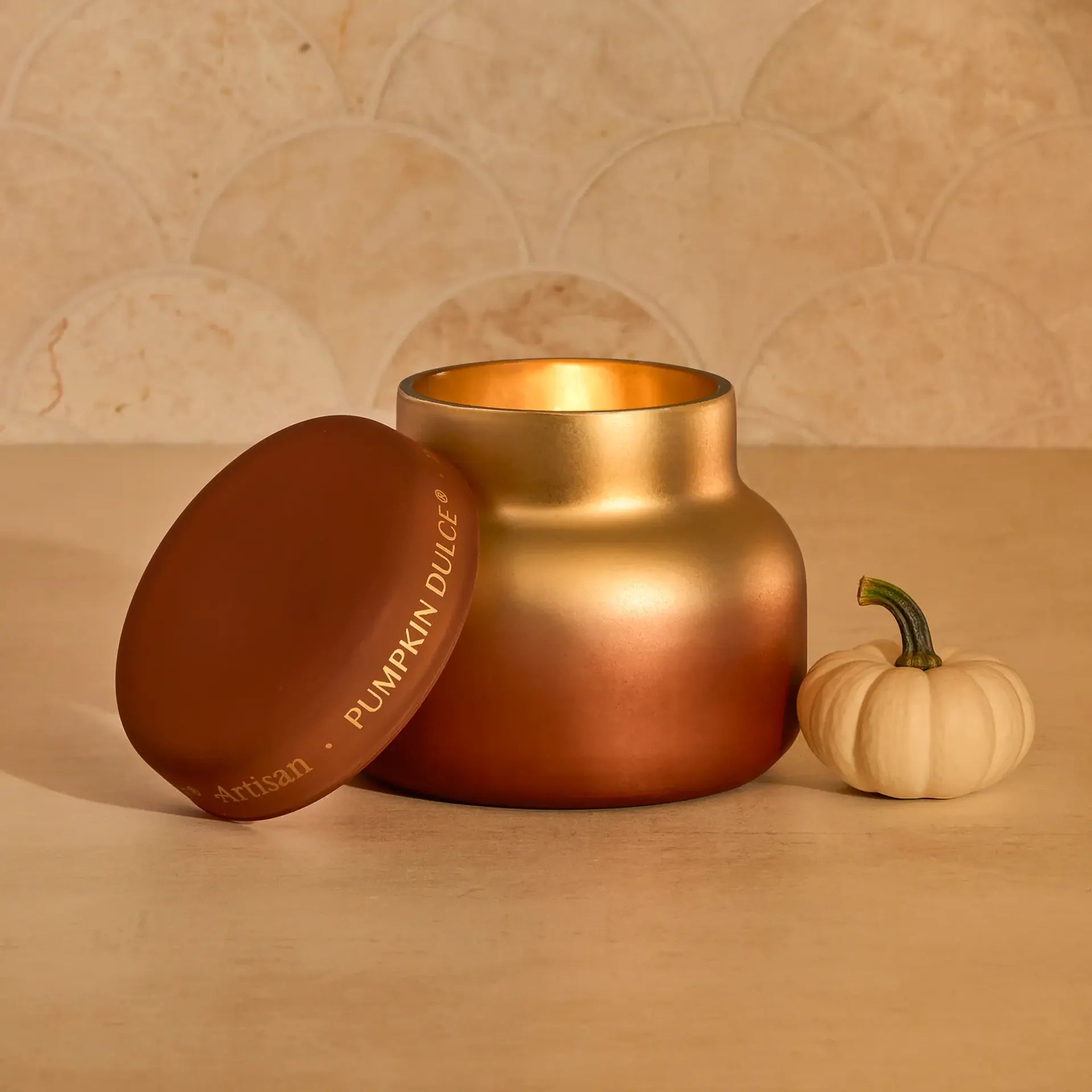 Pumpkin Dulce Artisan Tuscan Radiance Petite Candle