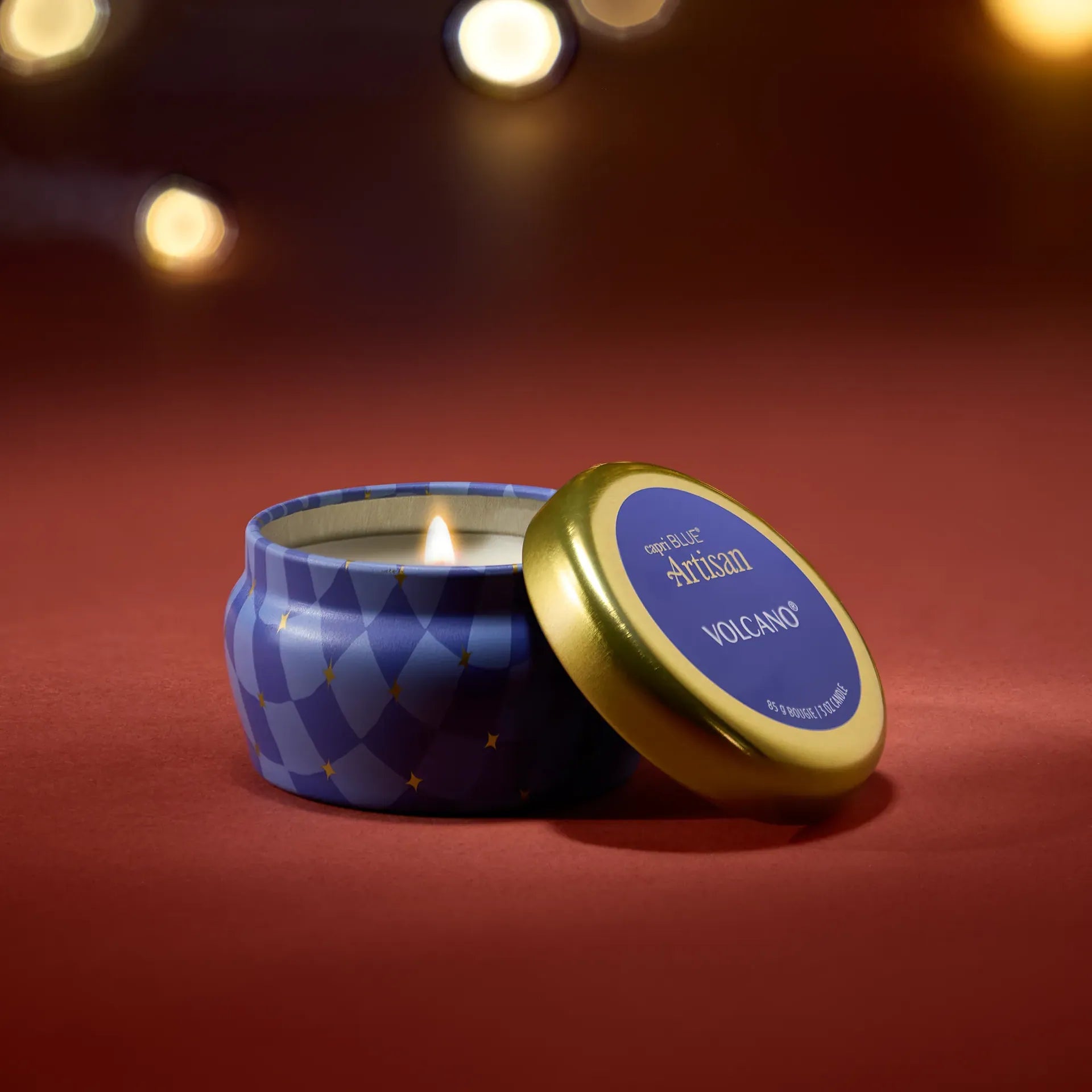 Volcano Artisan Winter Bazaar Mini Tin