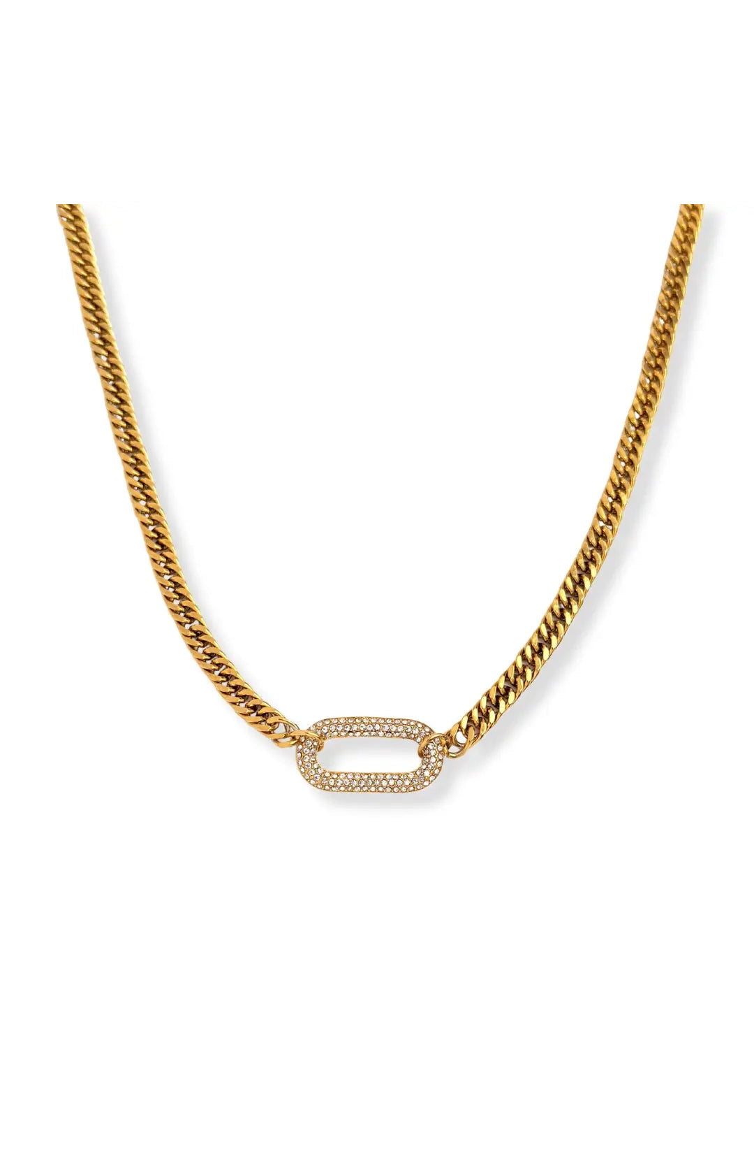 Pave Link Necklaces - Waterproof