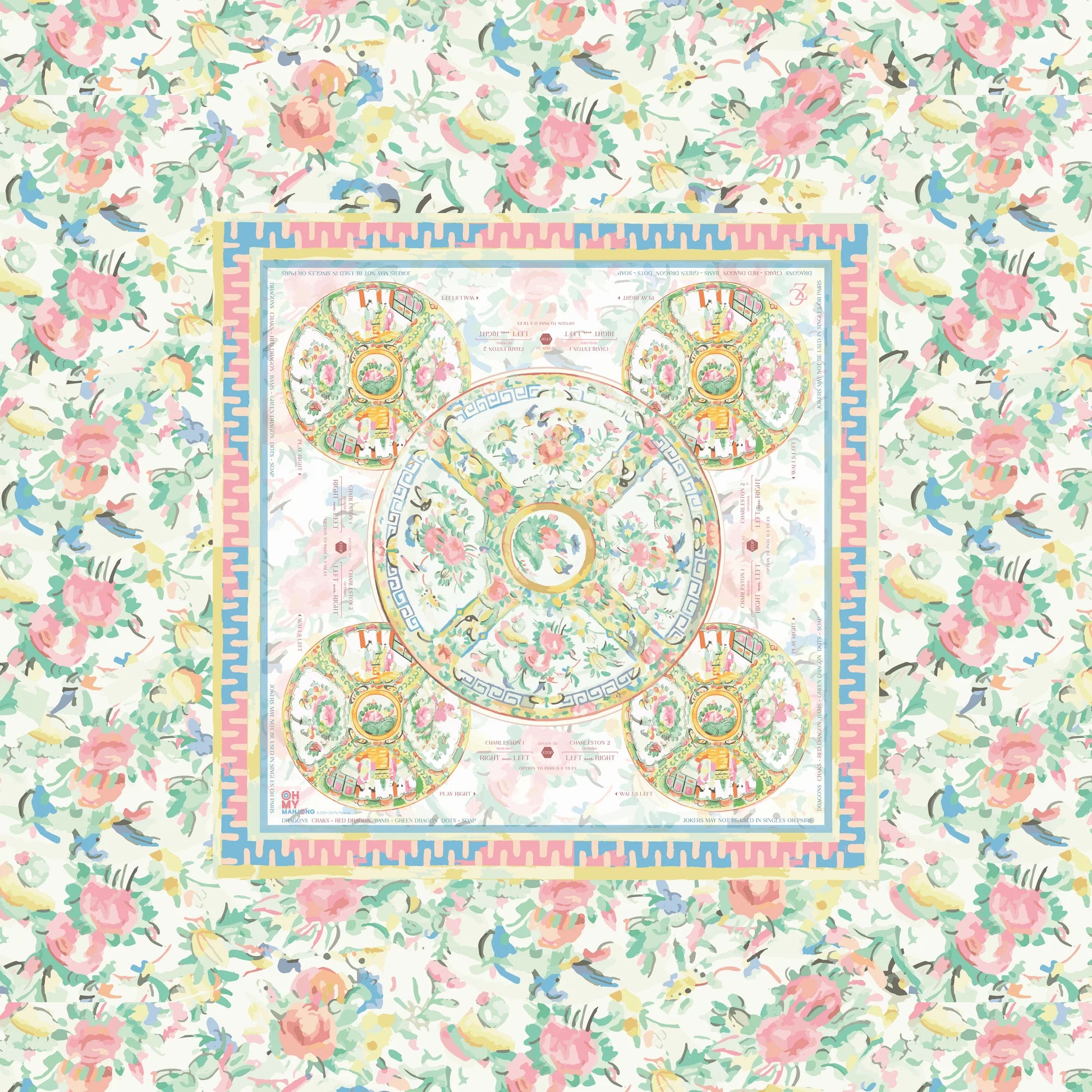 Aristocrat Mahjong Tablecloth