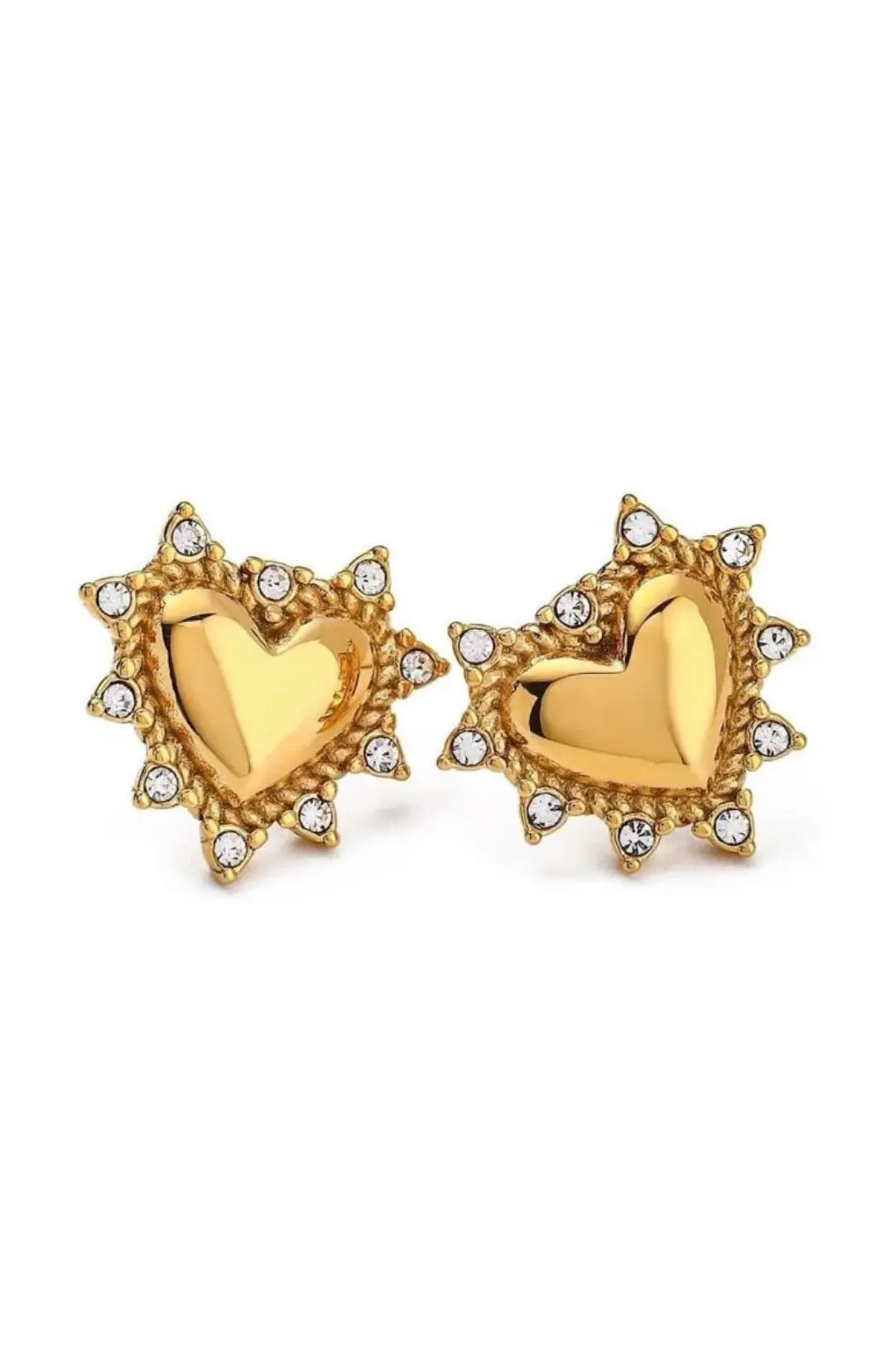 Heart Zircon Earrings
