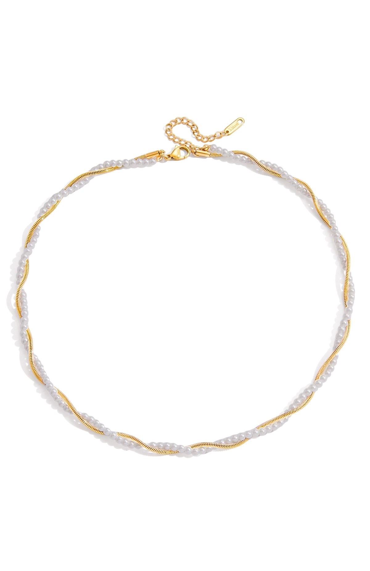 Layered Pearl Necklaces - Twist Pearl Necklace