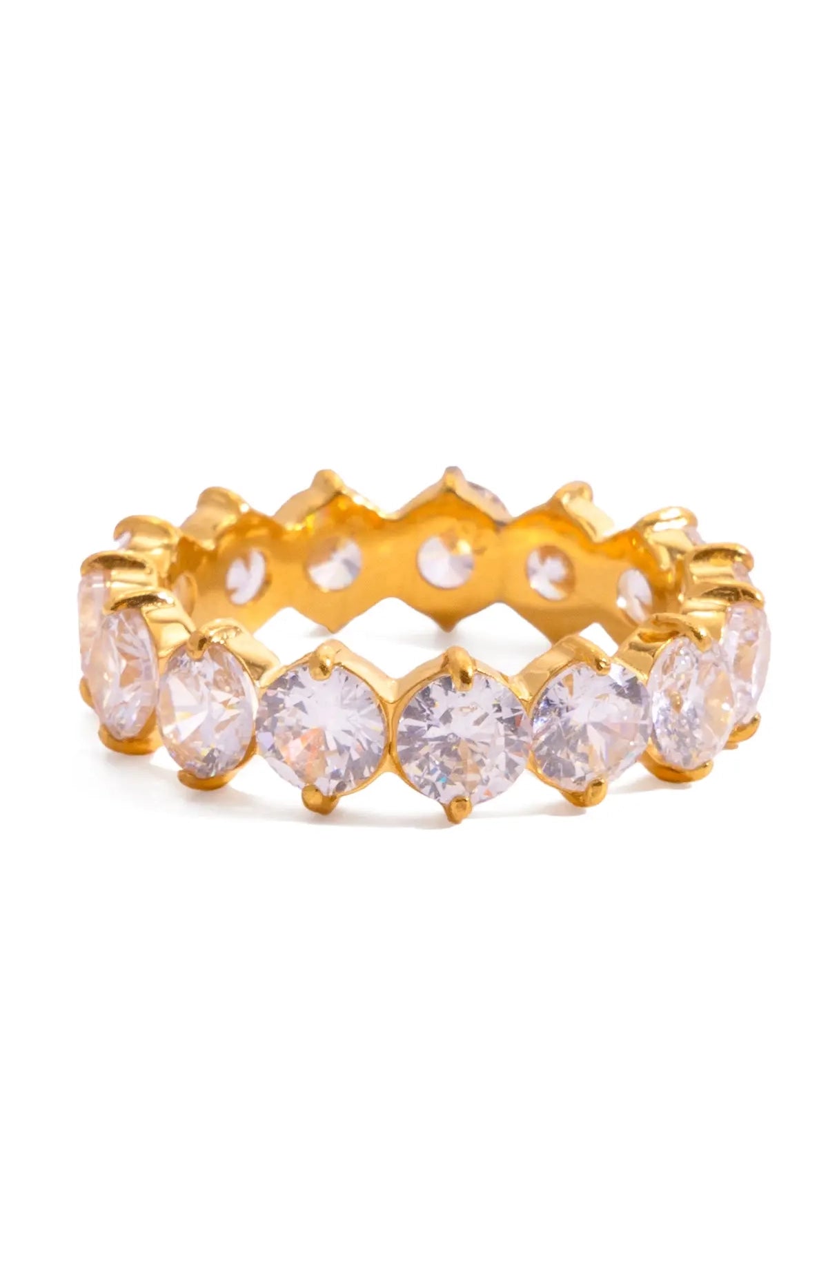 Round Cz Ring - Size 8