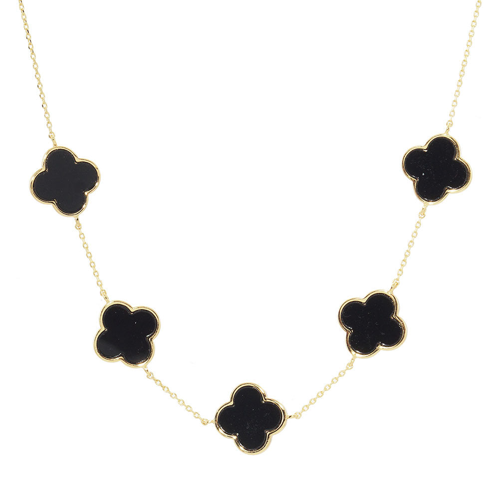 Linked Quatrefoil Necklace