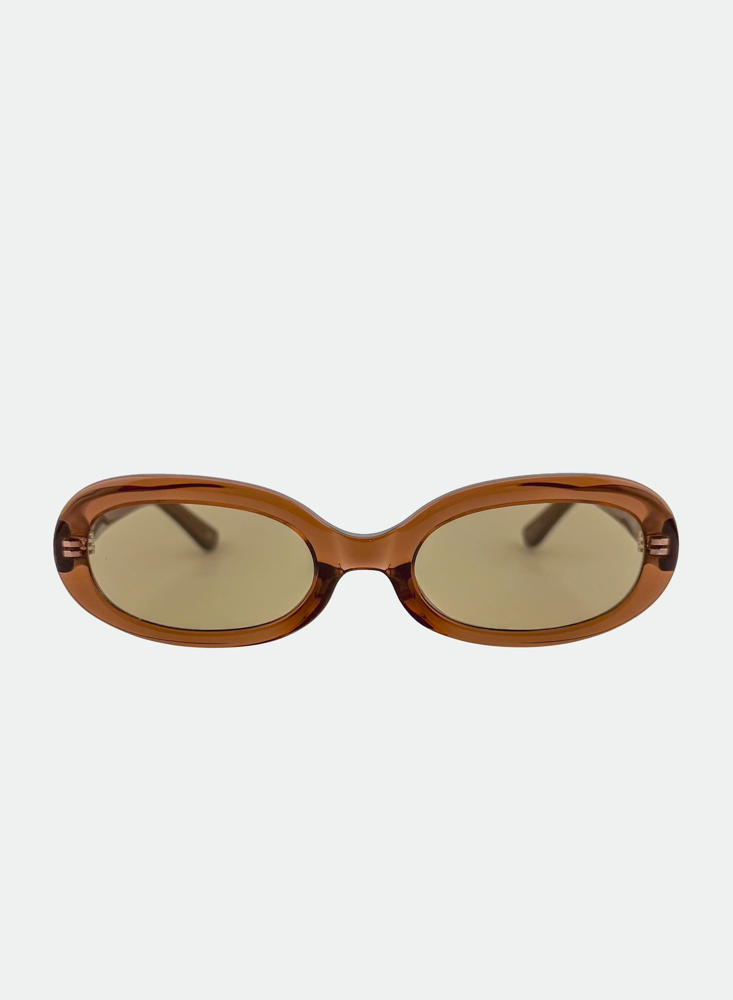 Cleo Sunglasses Transparent Coffee/Brown