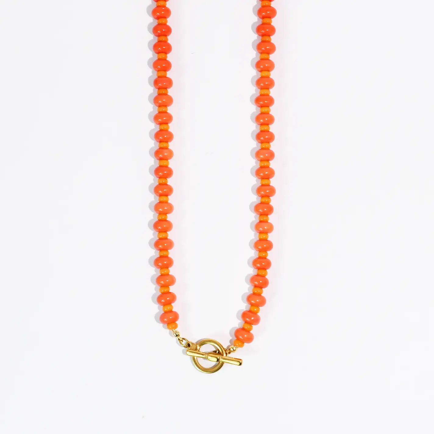Candy Beads Necklace - Orange