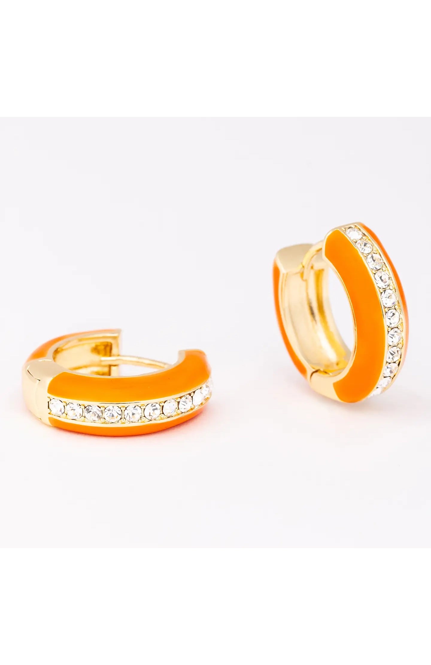 Earrings Aviana Orange & White