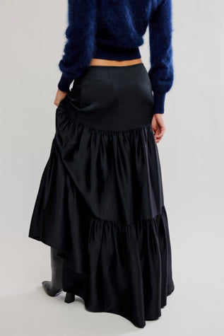 JULIETTE SATIN MAXI SKIRT