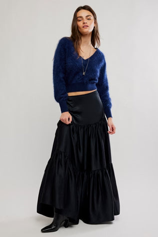 JULIETTE SATIN MAXI SKIRT