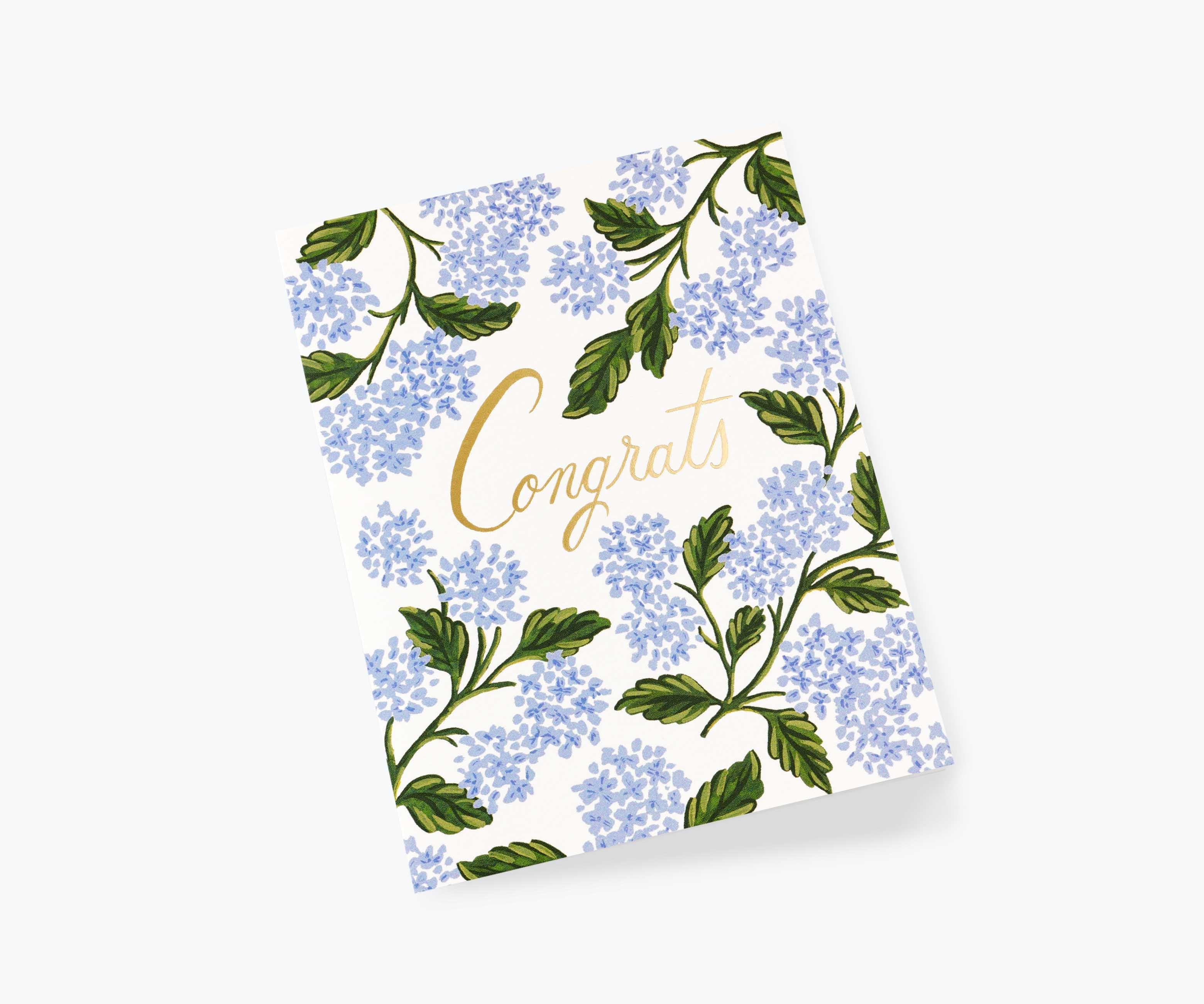 Hydrangea Congrats Card