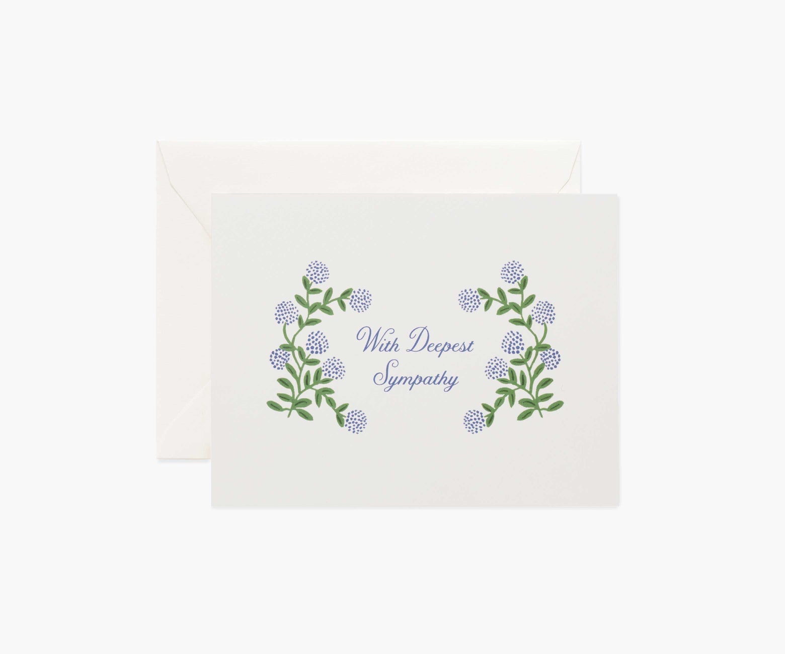 Hydrangea With Deepest Sympathy Card
