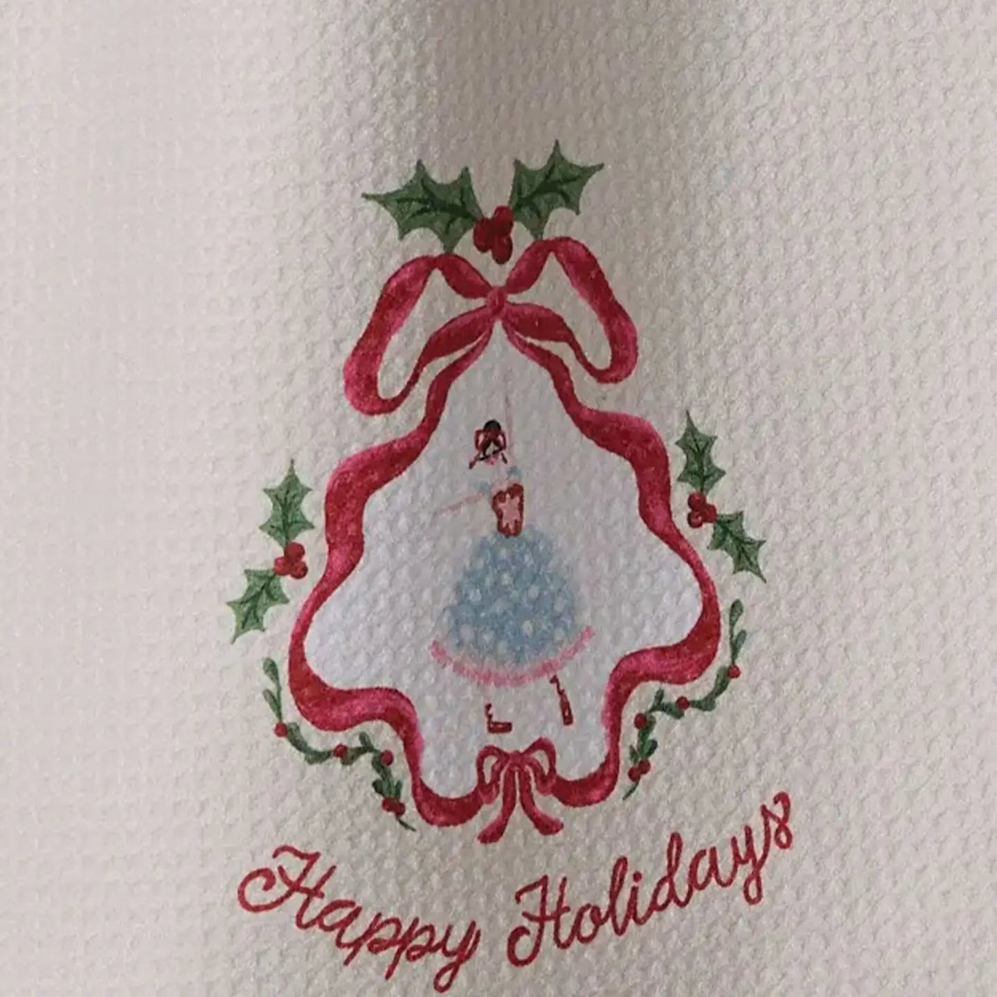 Winter Ballerina Tea Towel