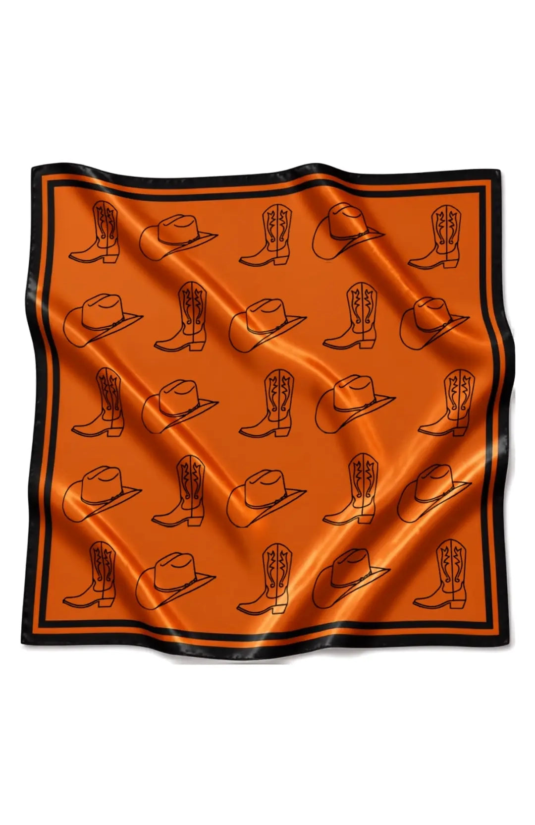 Gameday Bandana Scarf in Orange & Black