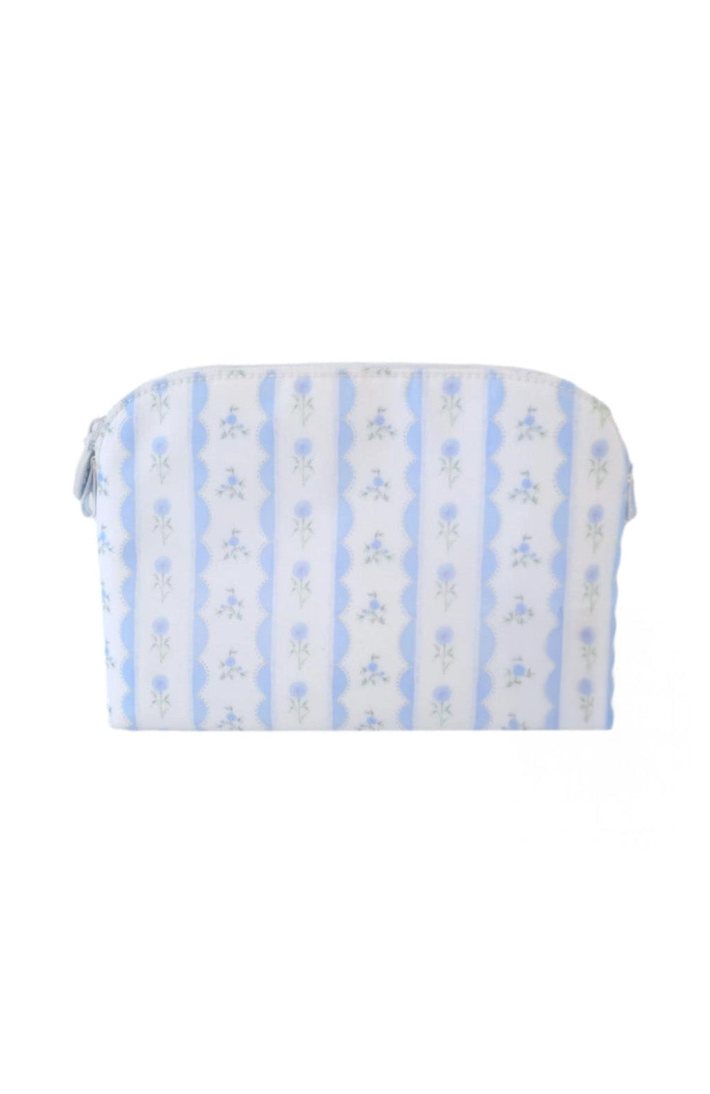 Goodie Cosmetic Bag - Ribbon Floral Blue