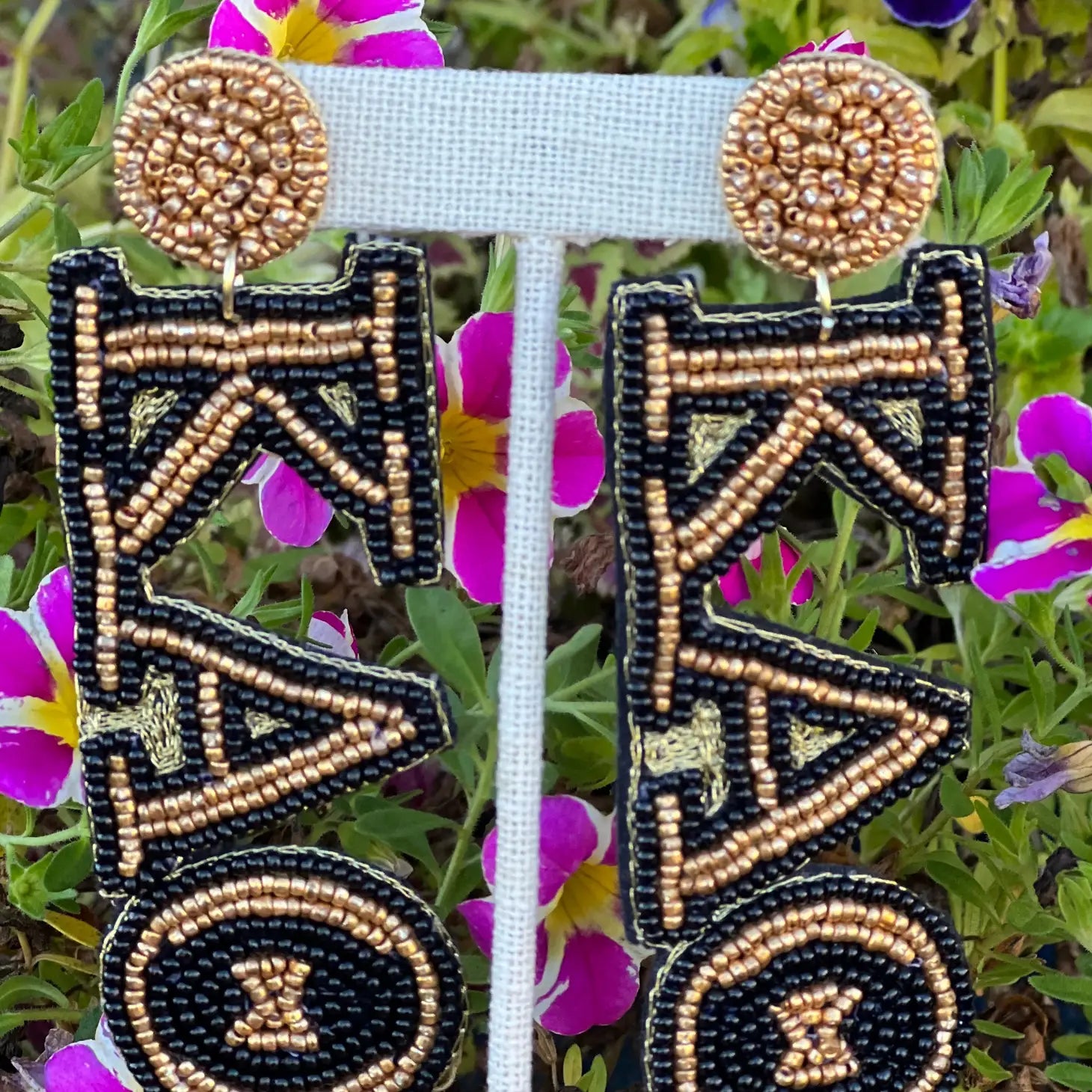 Kappa Alpha Theta Beaded Earrings