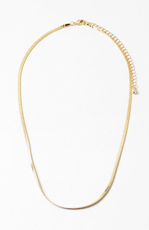 15" Gold Snake Chain Necklace