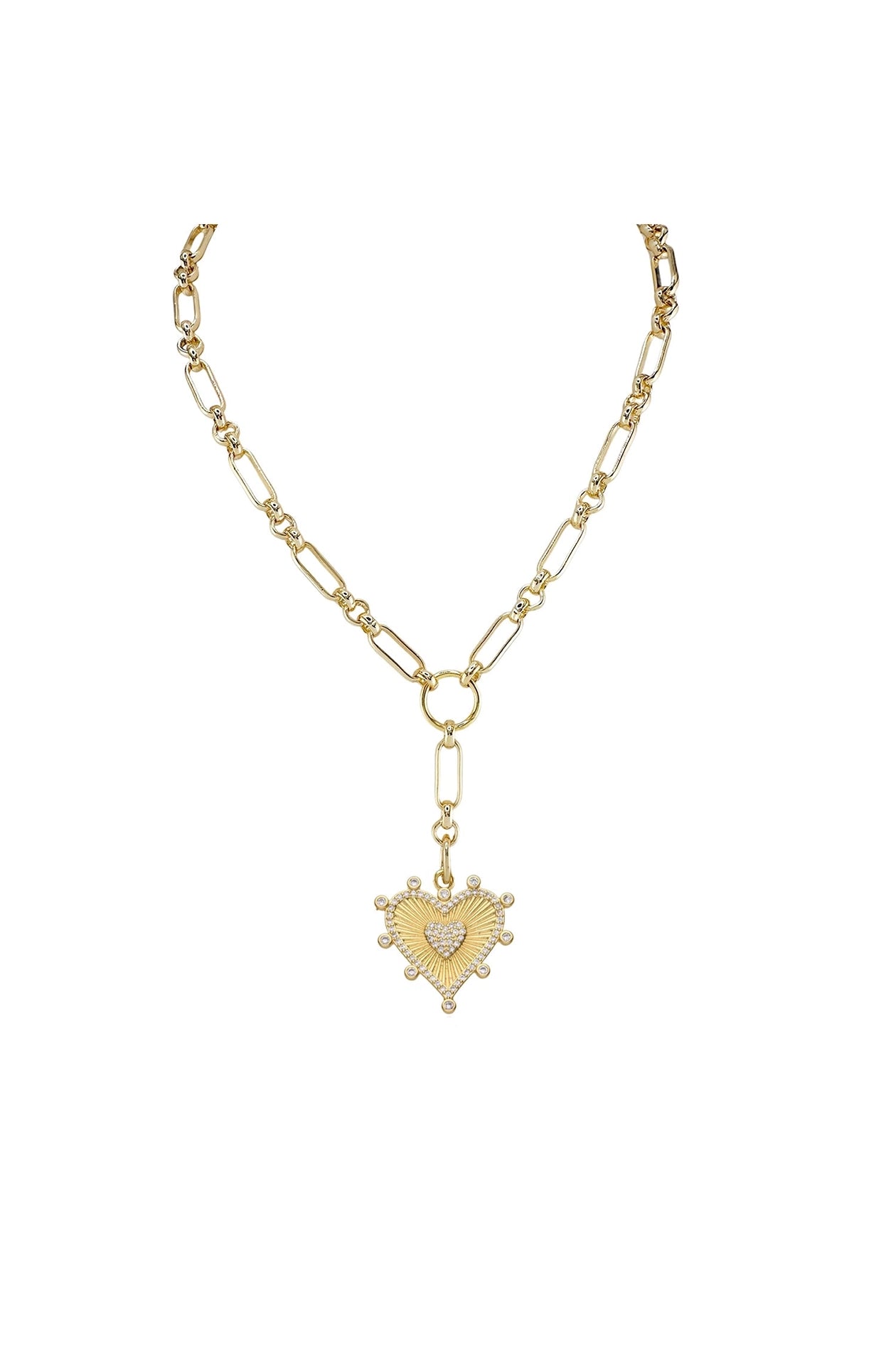 Sophia Heart Medallion Necklace