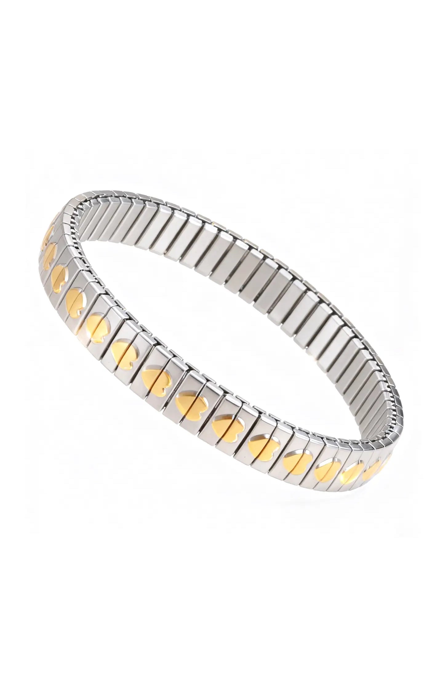 Heart Mixed Metal Icon Tile Bracelet- Waterproof