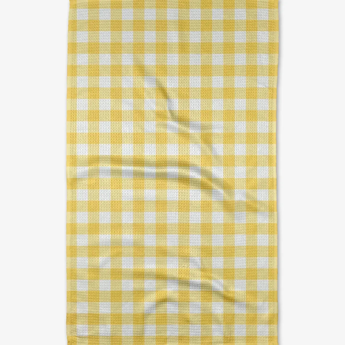 Lemon Gingham Tea Towel