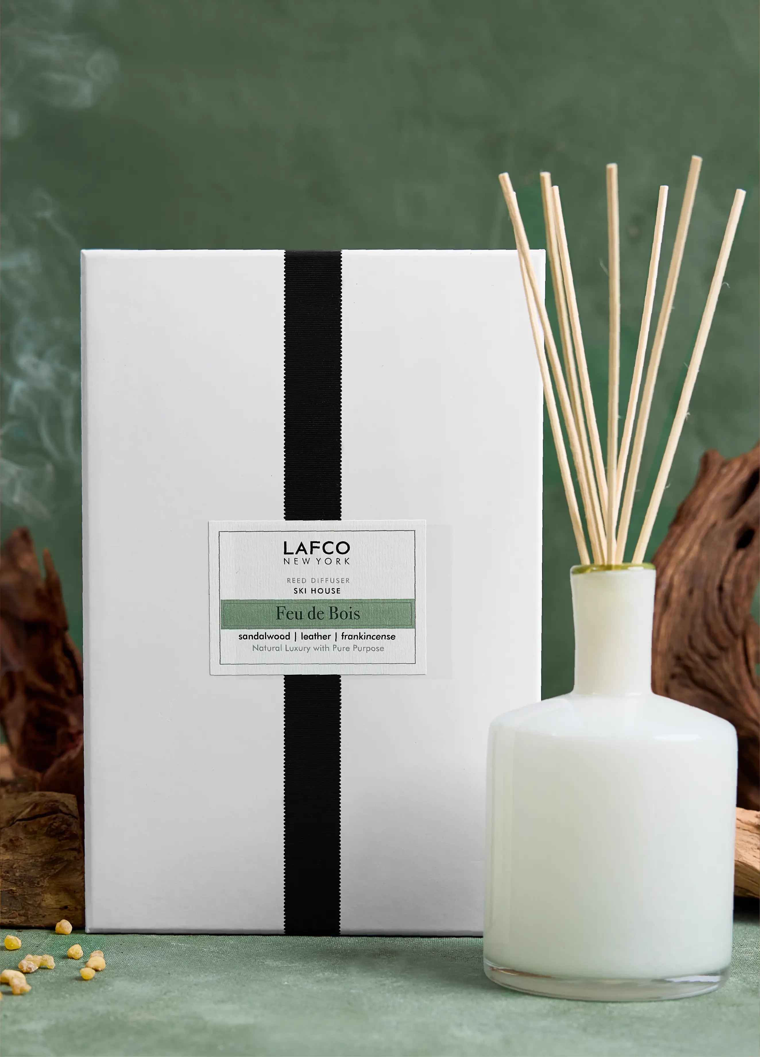 15OZ Ski House Feu De Bois Reed Diffuser