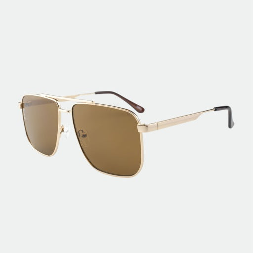 Sorrento Sunglasses Gold|Brown