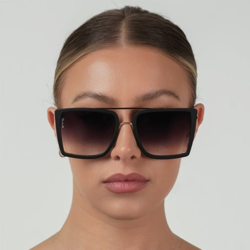 Velda Sunglasses Black/Gold Fade