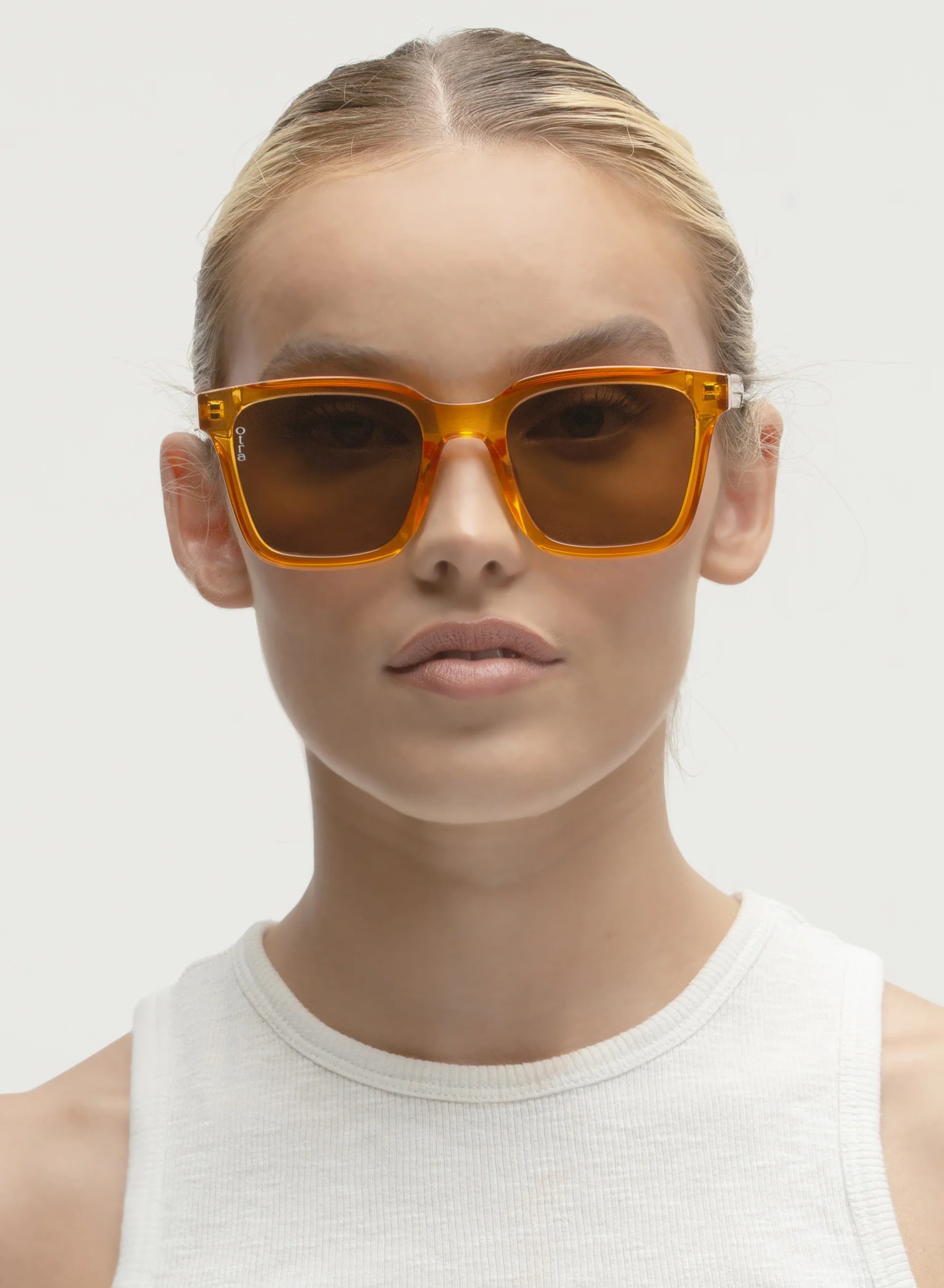 Fyn Sunglasses Orange Brown Fade