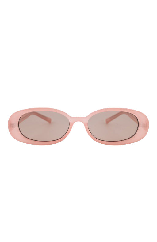 Gina Sunglasses Transparent Pink/Brown